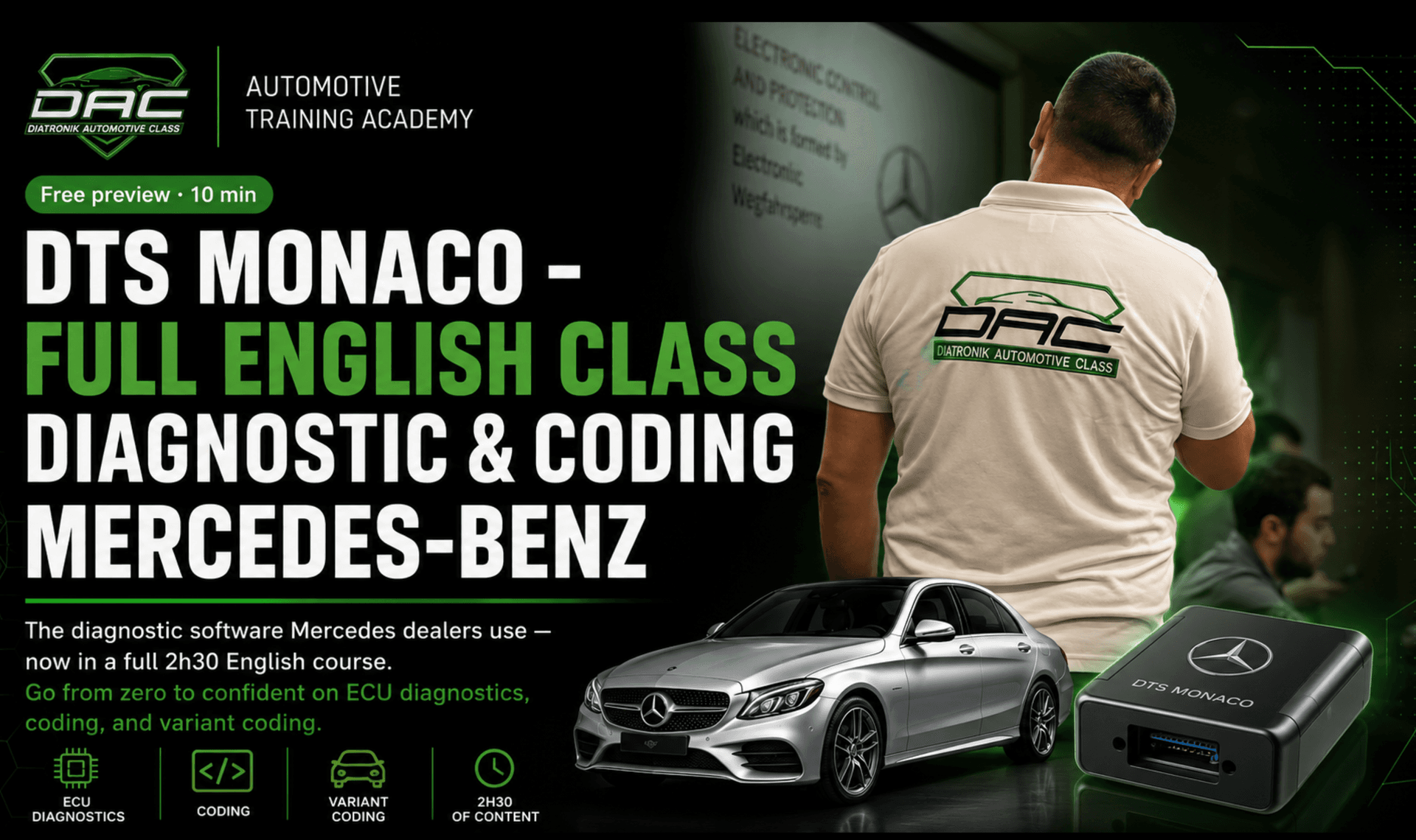 DTS Monaco Full English Class course preview