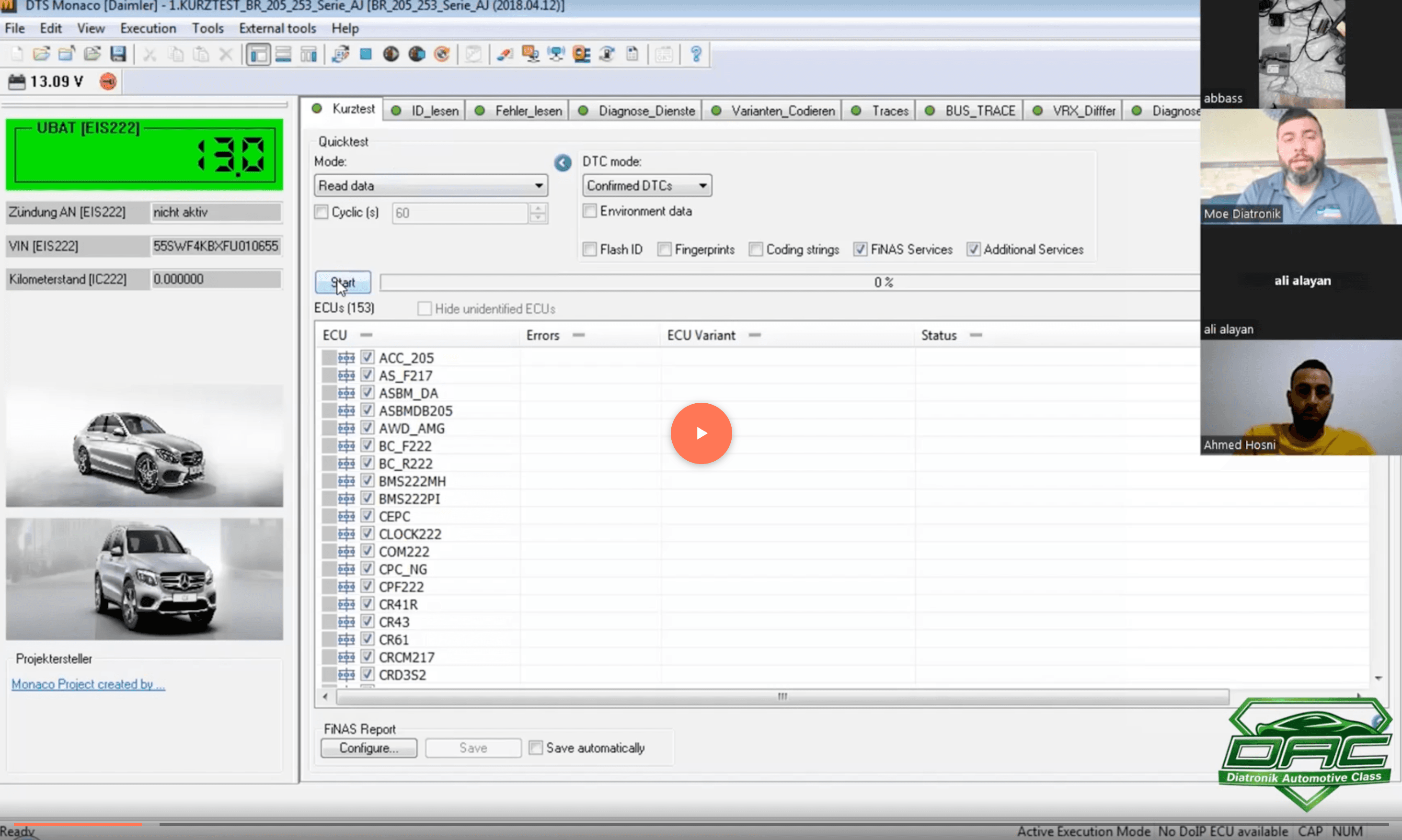 DTS Monaco Full English Class – Diagnostic & Coding Mercedes-Benz